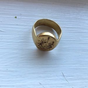 gold vermeil signet ring